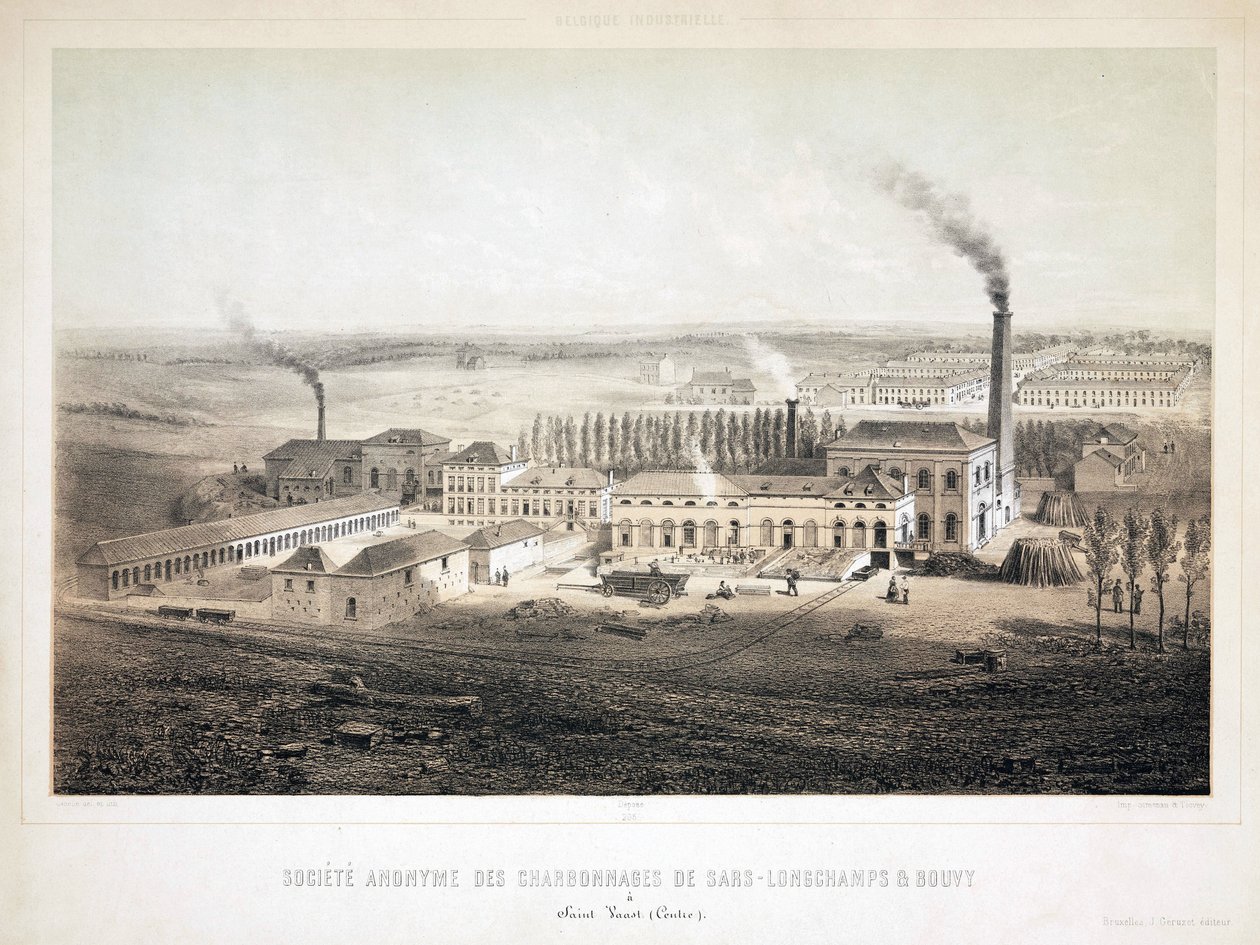 Těžba, Coal Sars Longchamps & Bouvy Coalmining Co Ltd, Belgie od Unbekannt