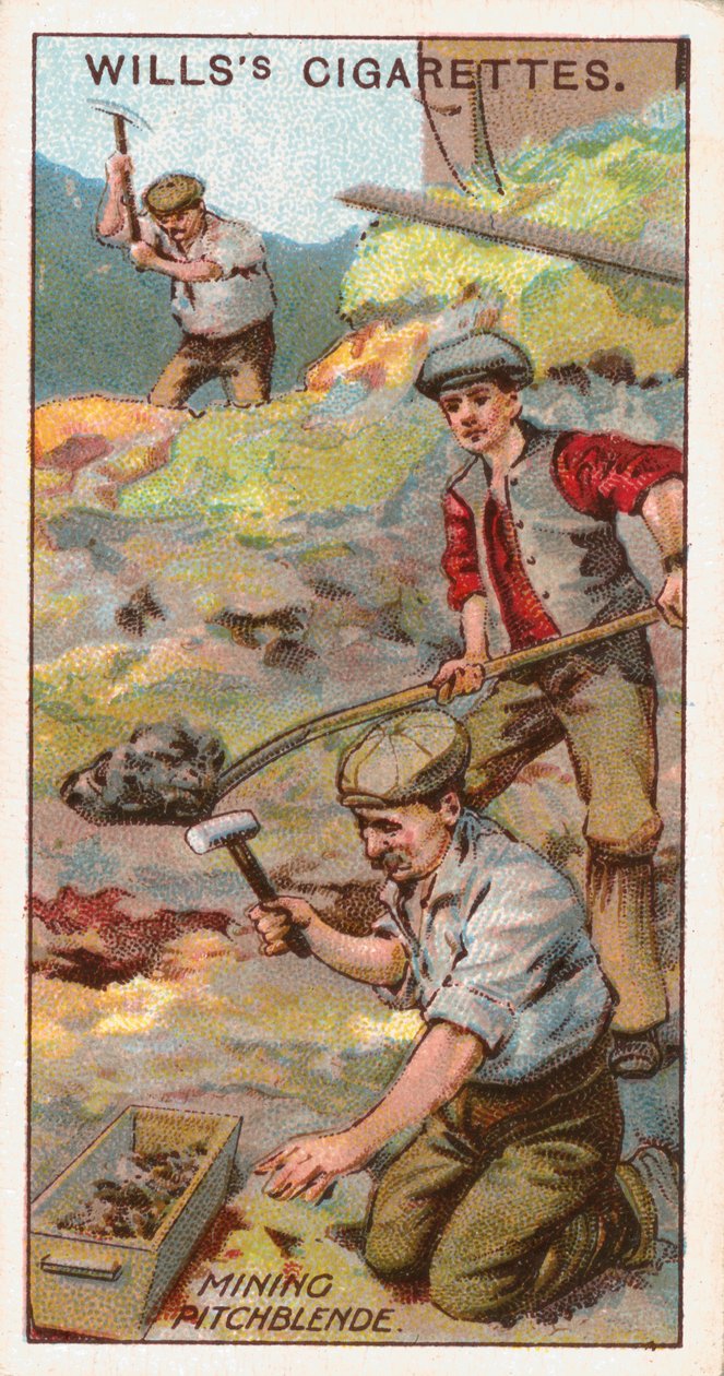 Těžba Pitchblende, Cornwall, Anglie, c1916 od Unbekannt