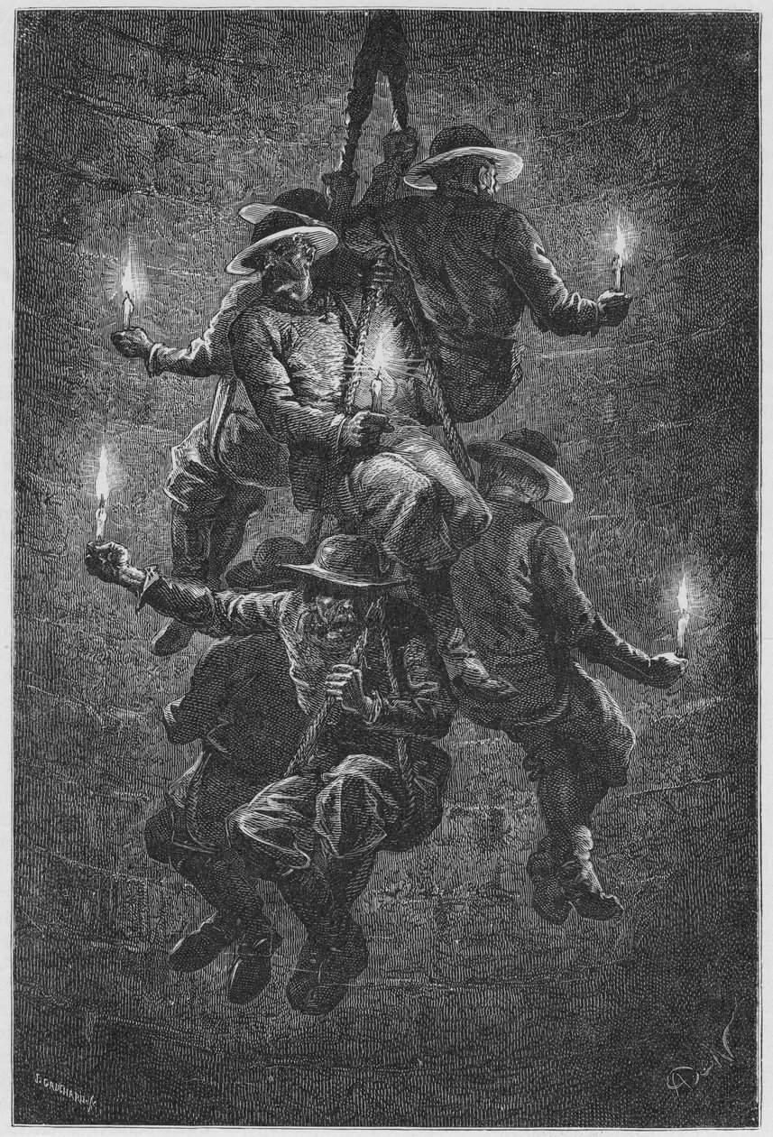 Těžba kamenné soli, c1890 od Unbekannt