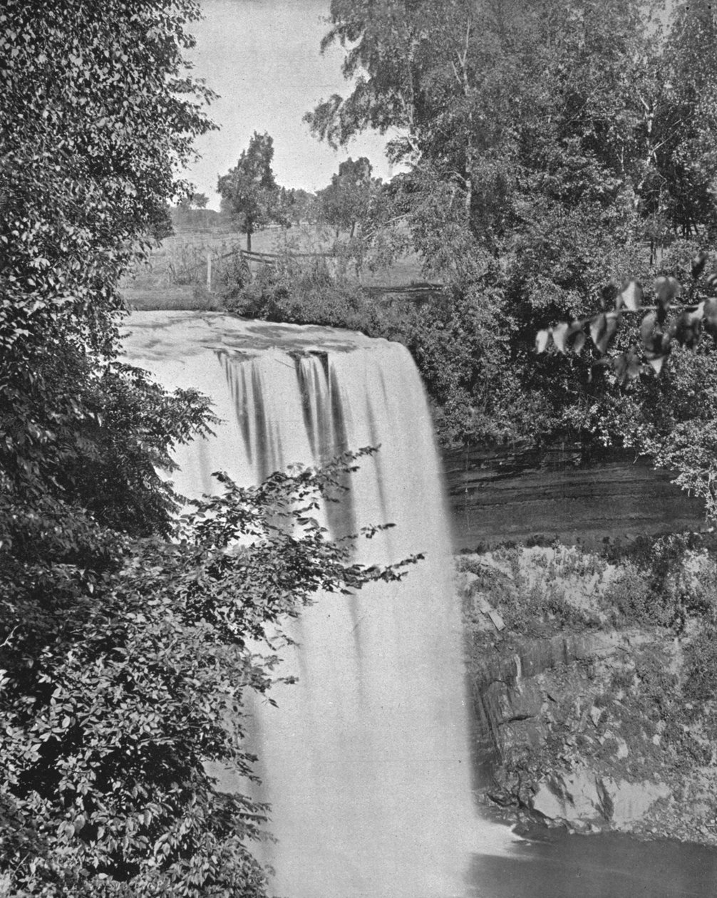 Minnehaha Falls, Minneapolis, Minnesota, USA, c1900. od Unbekannt