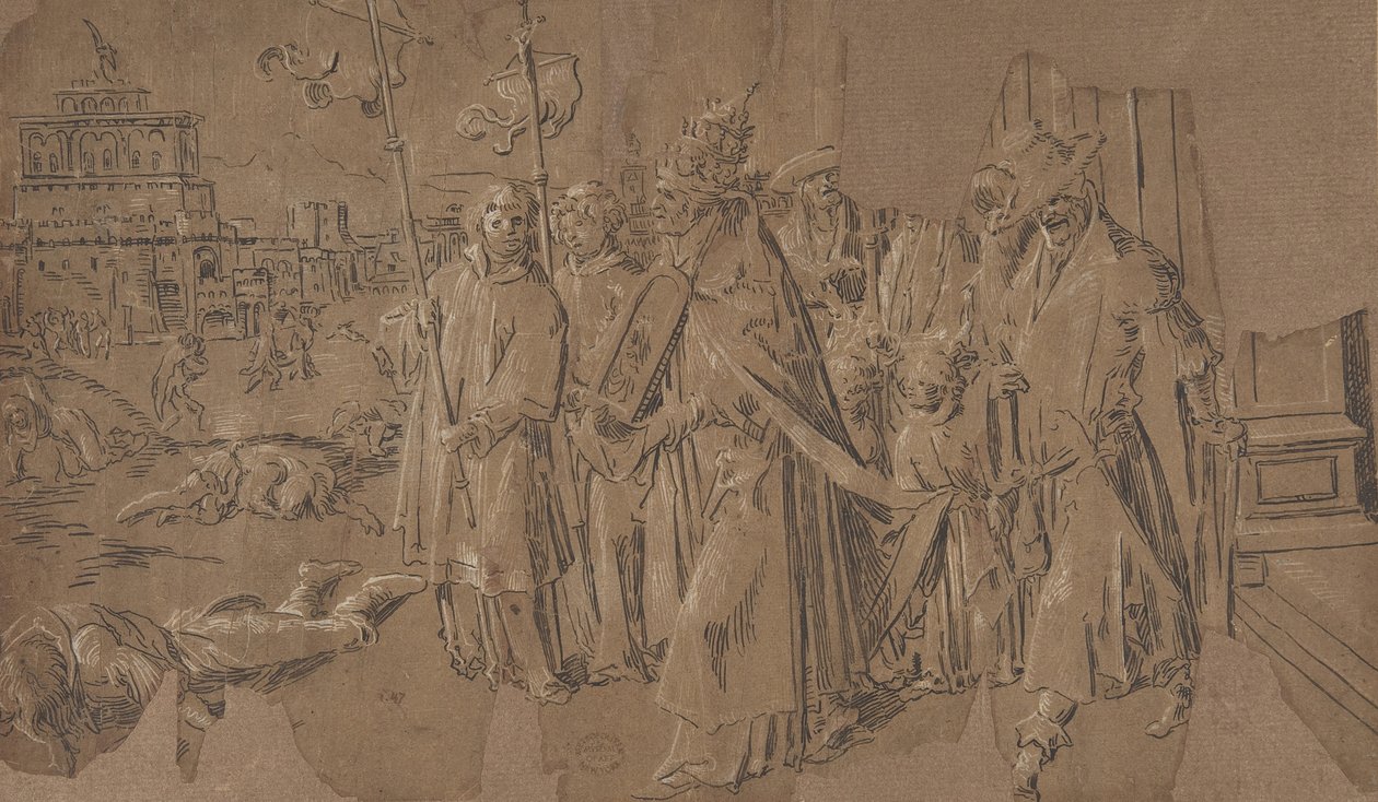 Zázrak svatého Řehoře, 16. století. od Unbekannt
