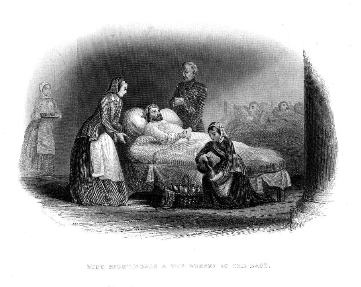 Slečna Nightingalová a armáda na východě, c1860 od Unbekannt