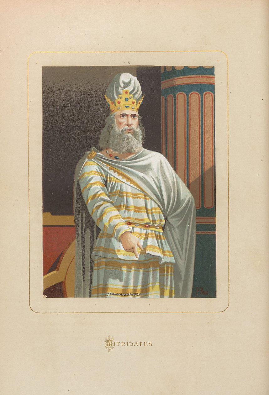 Mithridates. Od: Slavní muži a ženy všech dob od Juana Landy, 1875-1877. od Unbekannt