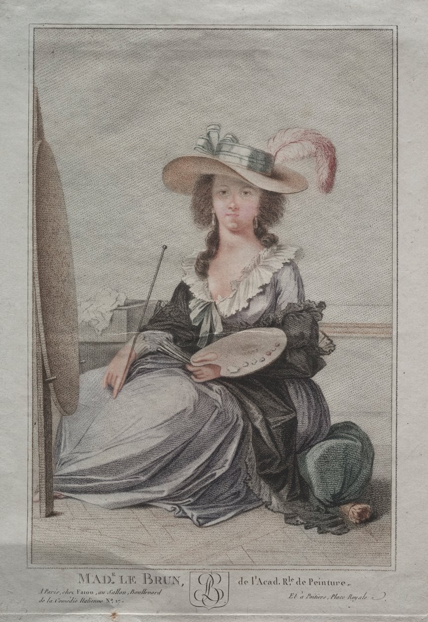 paní Vigée Lebrunová, c. 1800. od Unbekannt