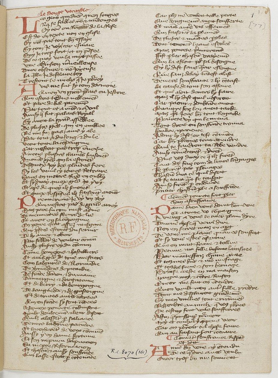 Menagier z Paříže, rukopisná stránka, 1393 od Unbekannt