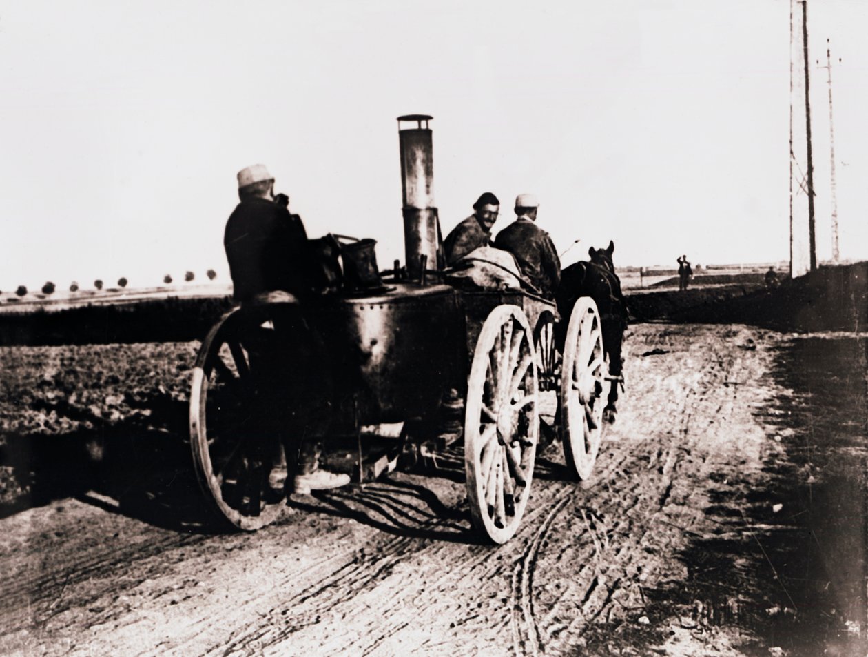 Mobilní kuchyně na lince, c1914-c1918 od Unbekannt