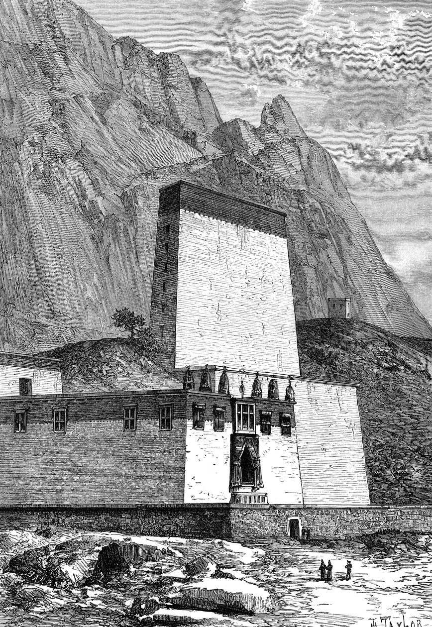 Klášter v Shigatze, Tibet, c1890 od Unbekannt