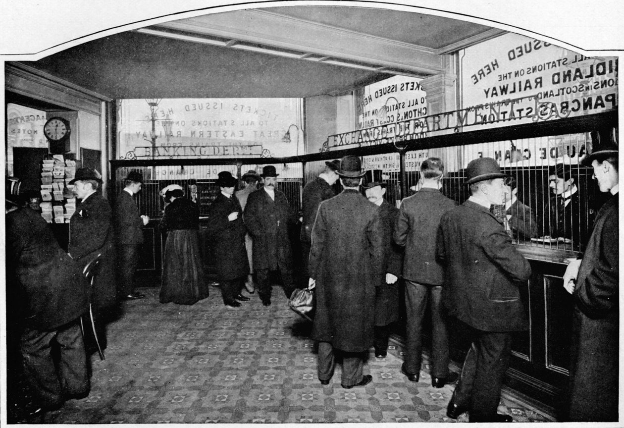 Money Exchange Department, Thomas Cook & Son, Ludgate Circus, City of London, c1903 1903 od Unbekannt