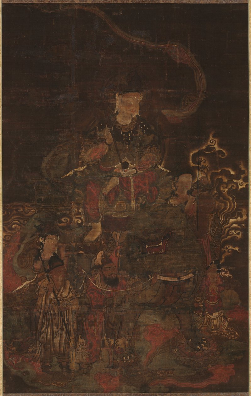 Monju and Attendants, 1200s. od Unbekannt