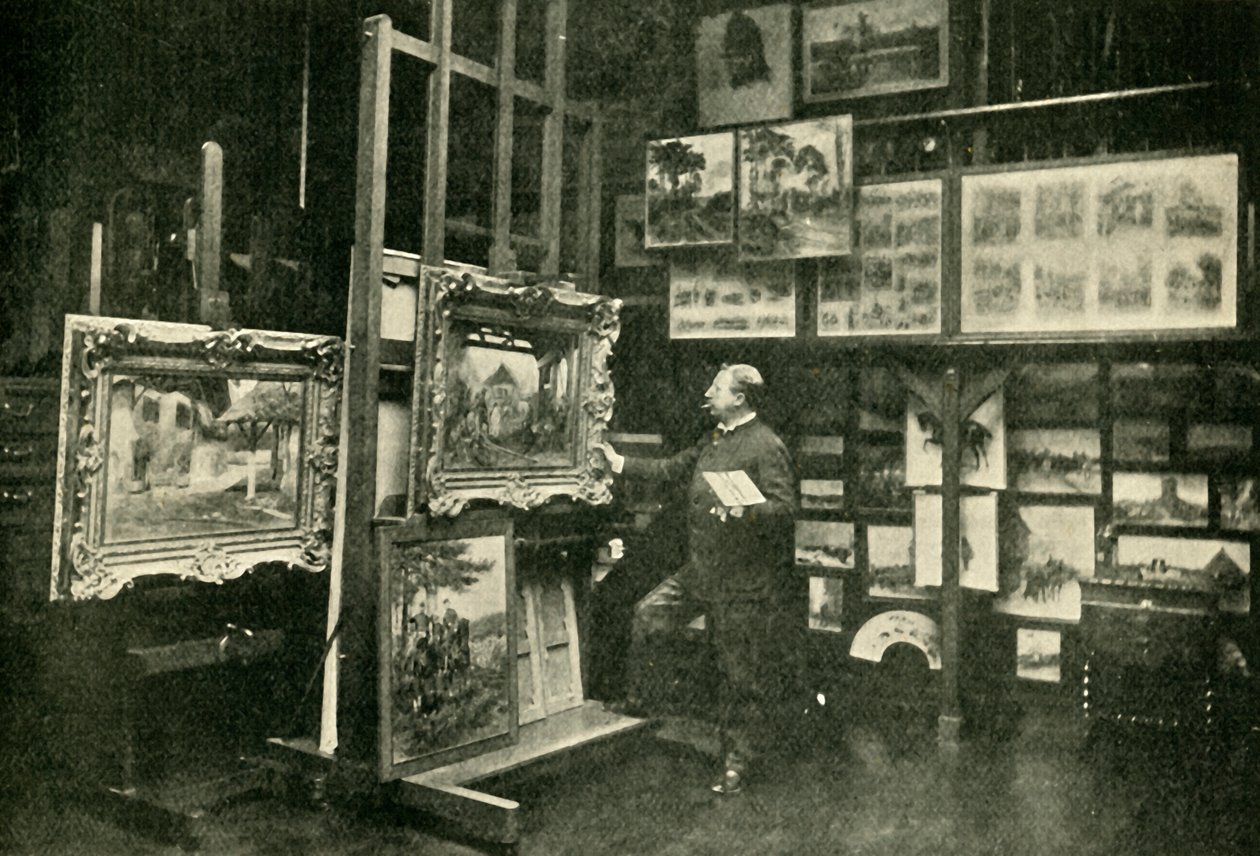 Monsieur Detaille ve svém studiu, 1900. od Unbekannt
