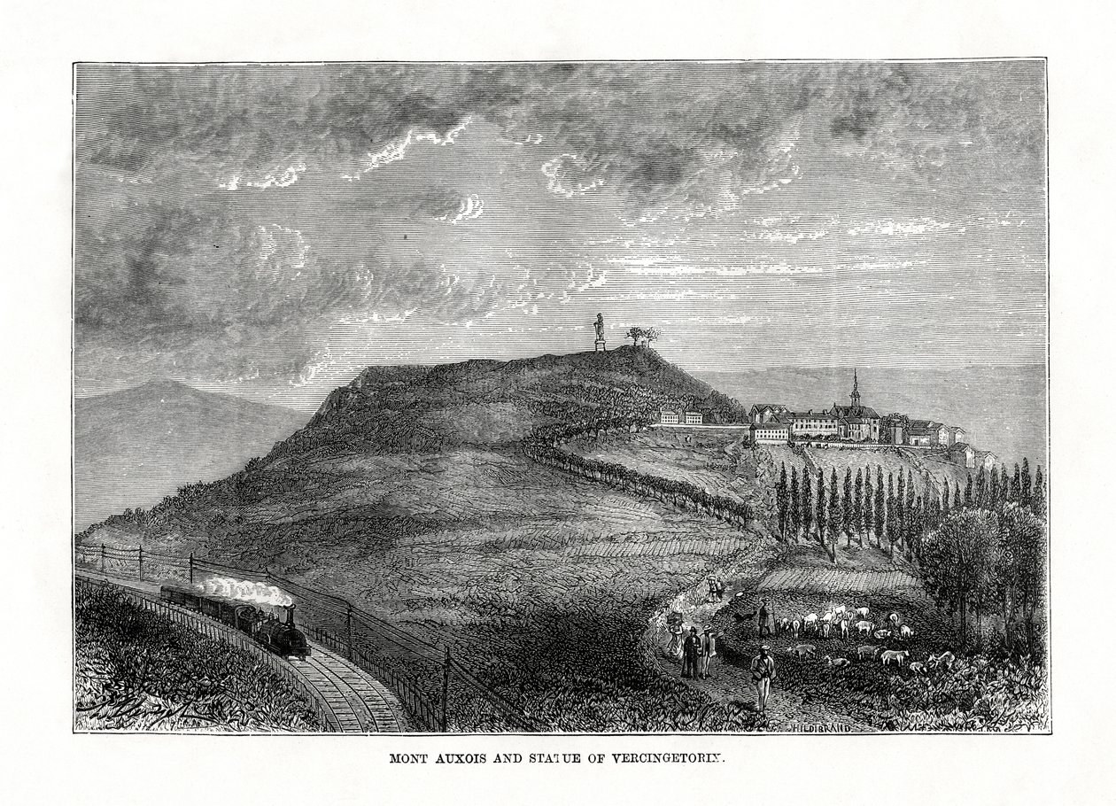 Mont Auxois a socha Vercingetorixe, Francie, 1879 od Unbekannt