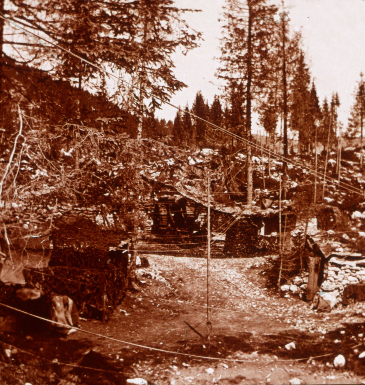 Monte Tomba, Itálie, c1914-c1918 od Unbekannt