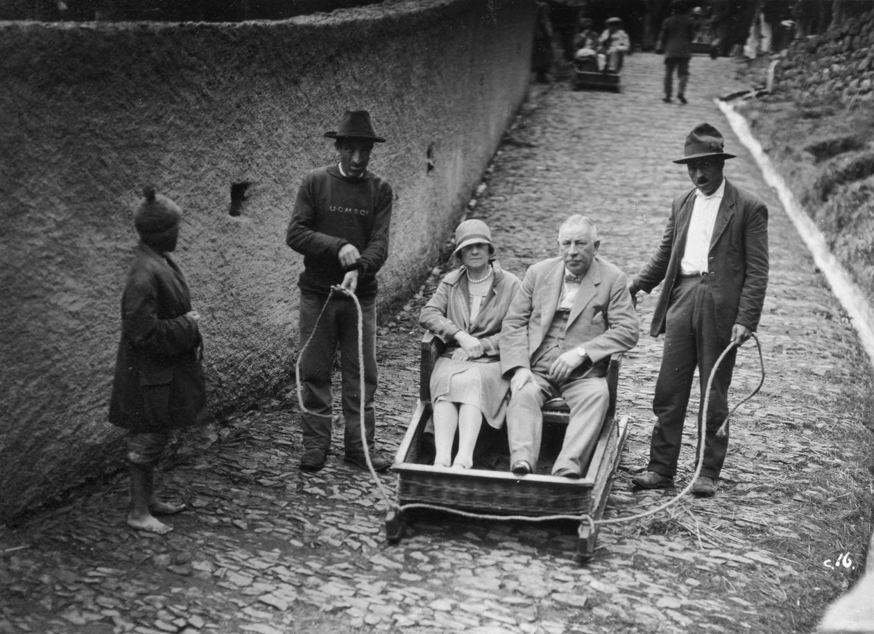 Monte saně, Madeira, Portugalsko, 20. až 30. léta 20. století od Unbekannt