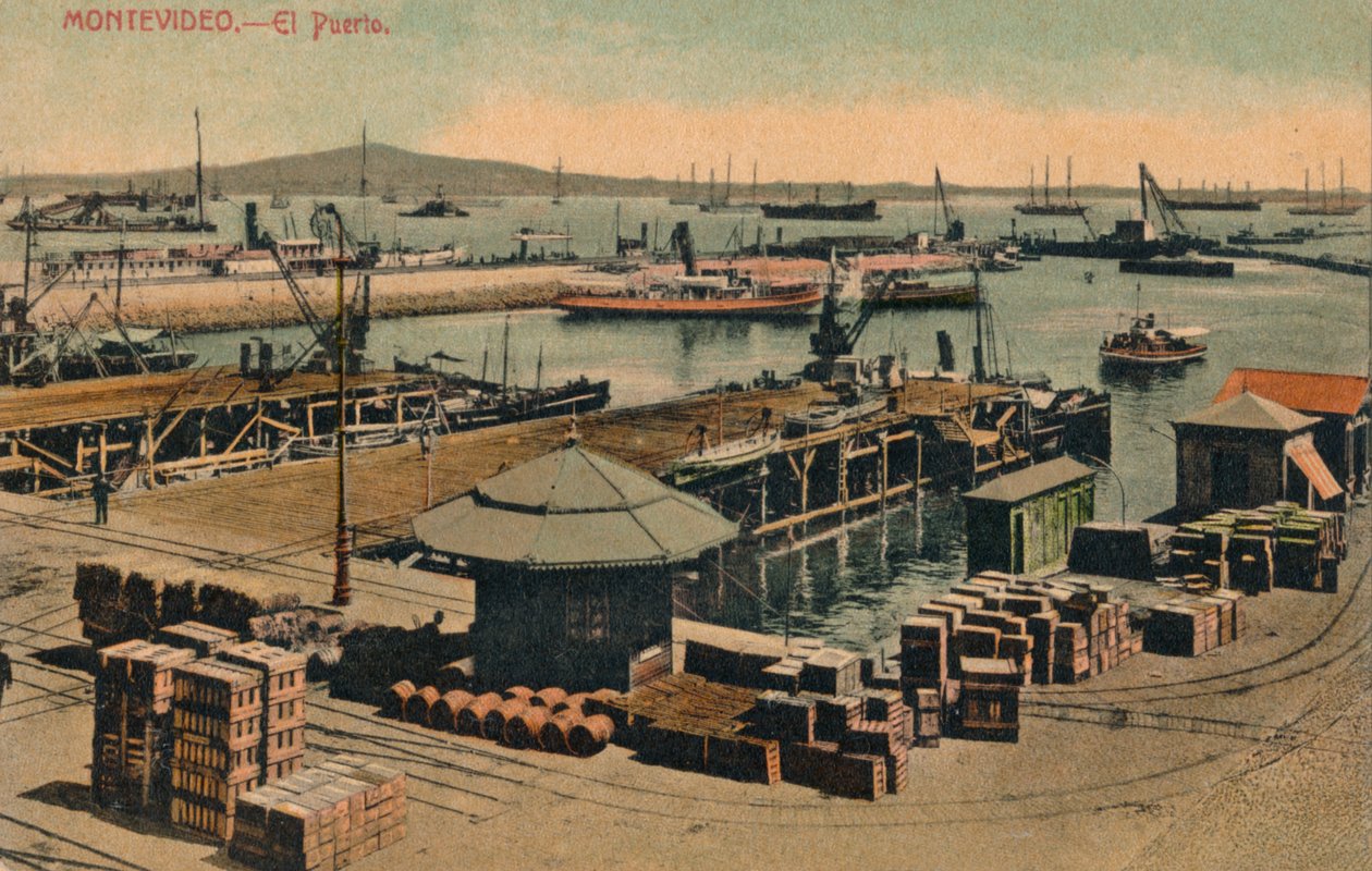 Montevideo - El Puerto, c1900 od Unbekannt