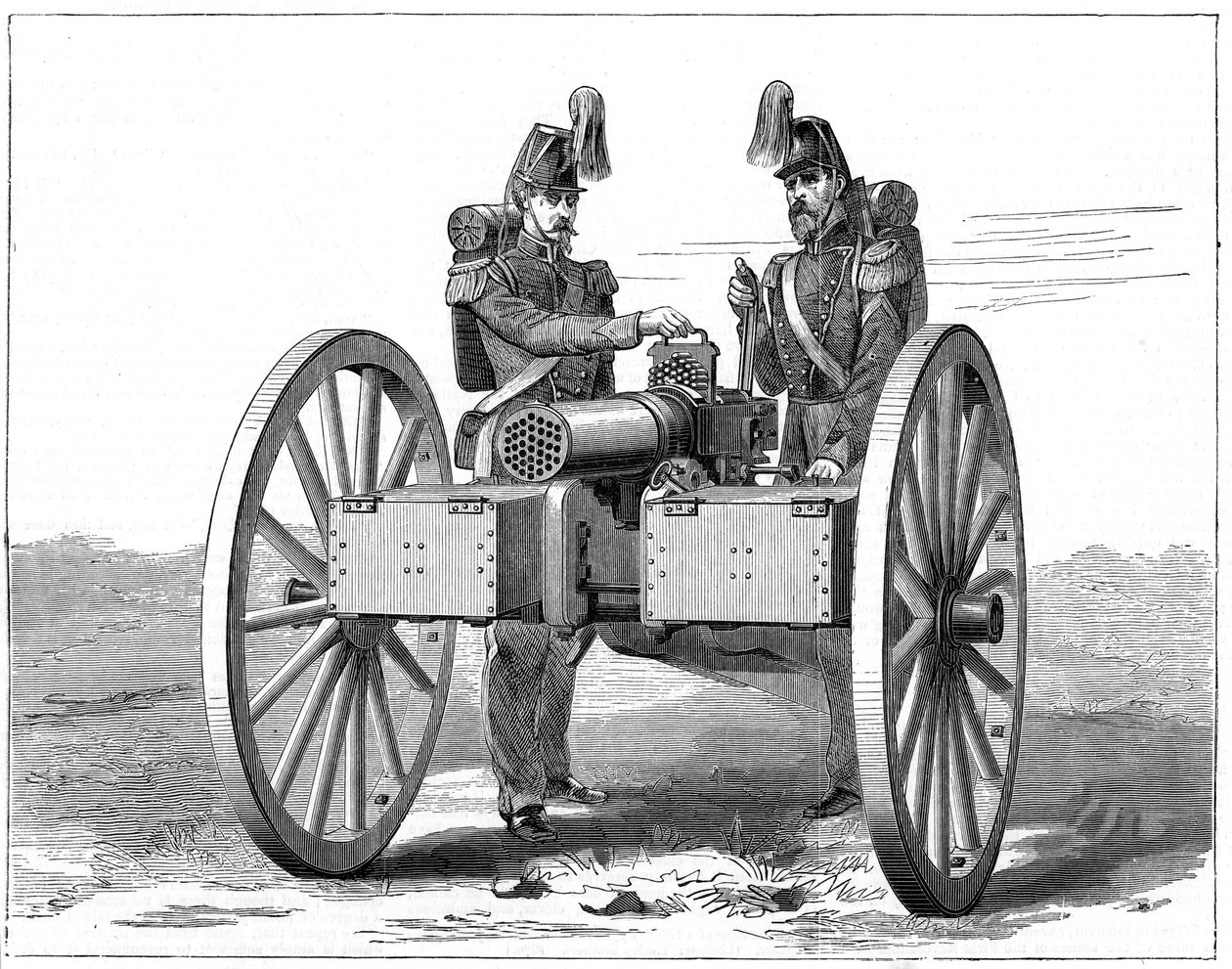 Kulomet Montigny, 1870 od Unbekannt
