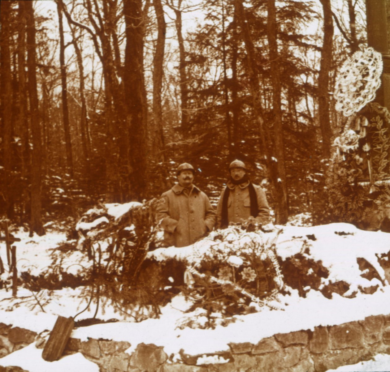 Monument des Chasseurs, Col de la Chipotte, východní Francie, c1914-c1918 od Unbekannt