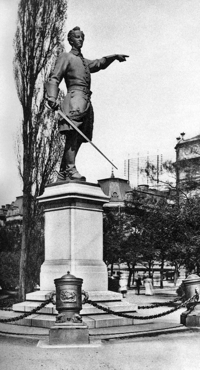 Památník Karla XII., zahrady za Královskou operou, Stockholm, Švédsko, c1923 od Unbekannt
