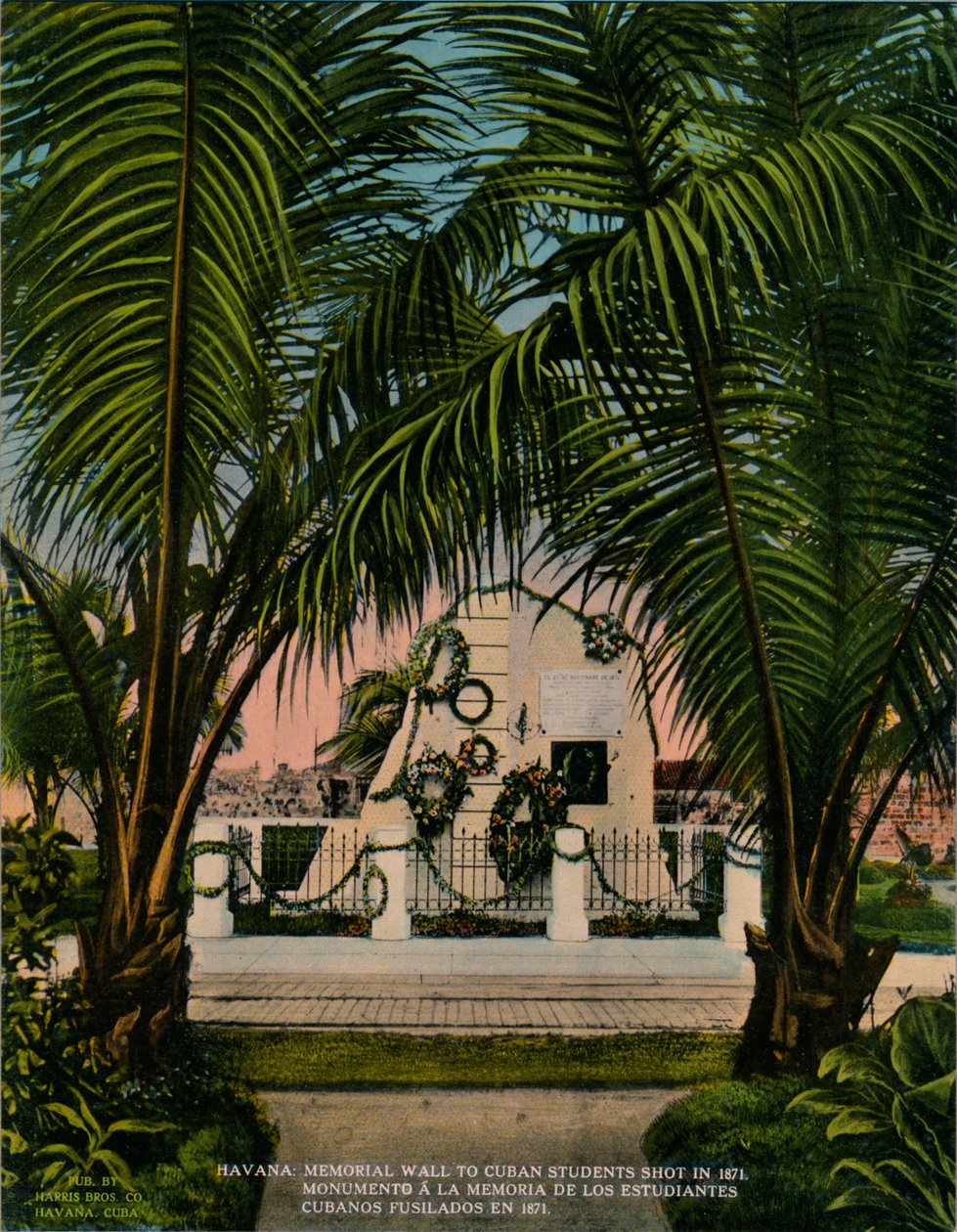 Památník kubánských studentů medicíny popravených Španěly v roce 1871, Havana, Kuba, c1920 od Unbekannt