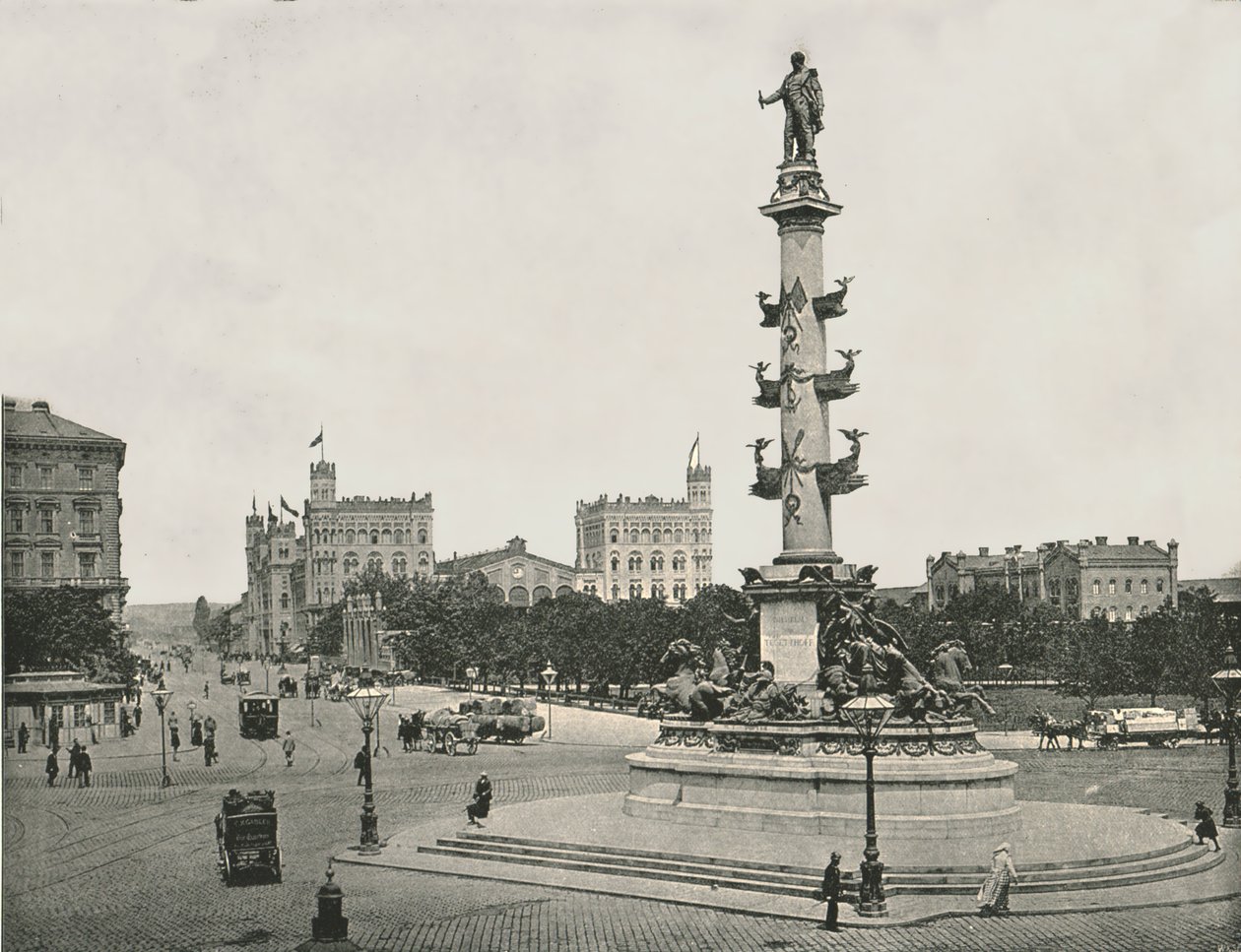 Památník Wilhelma von Tegetthoff na Praterstern, Vídeň, Rakousko, 1895. od Unbekannt