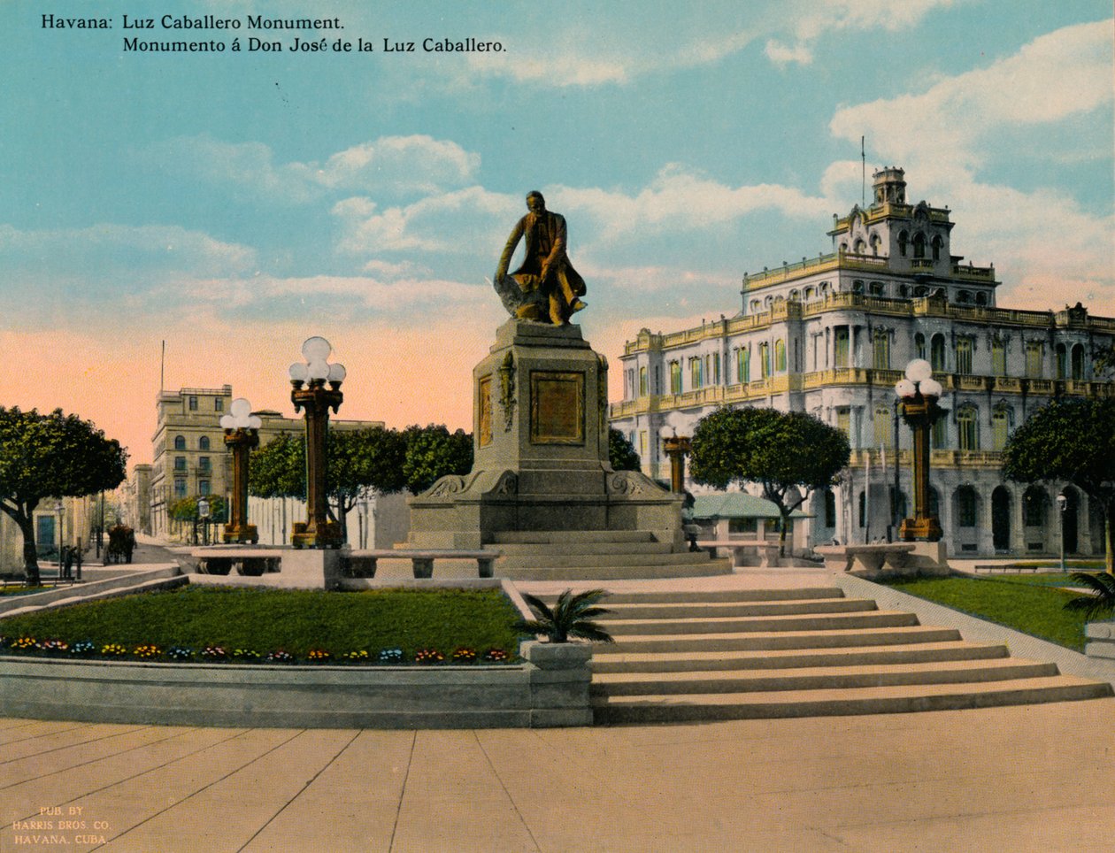 Památník učence a filozofa Jose de la Luz Caballero, Havana, Kuba, c1920 od Unbekannt