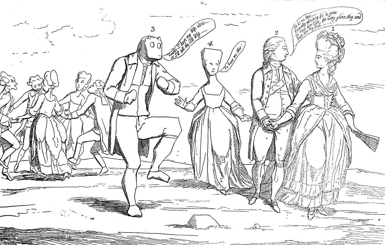 Památky nedávno objevené na Salisbury Plain, 1782 od Unbekannt