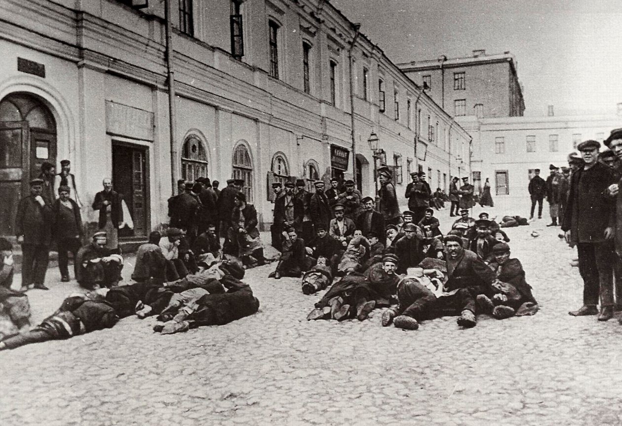 Moskevští obyvatelé útulku pro bezdomovce, Rusko, c1904 od Unbekannt