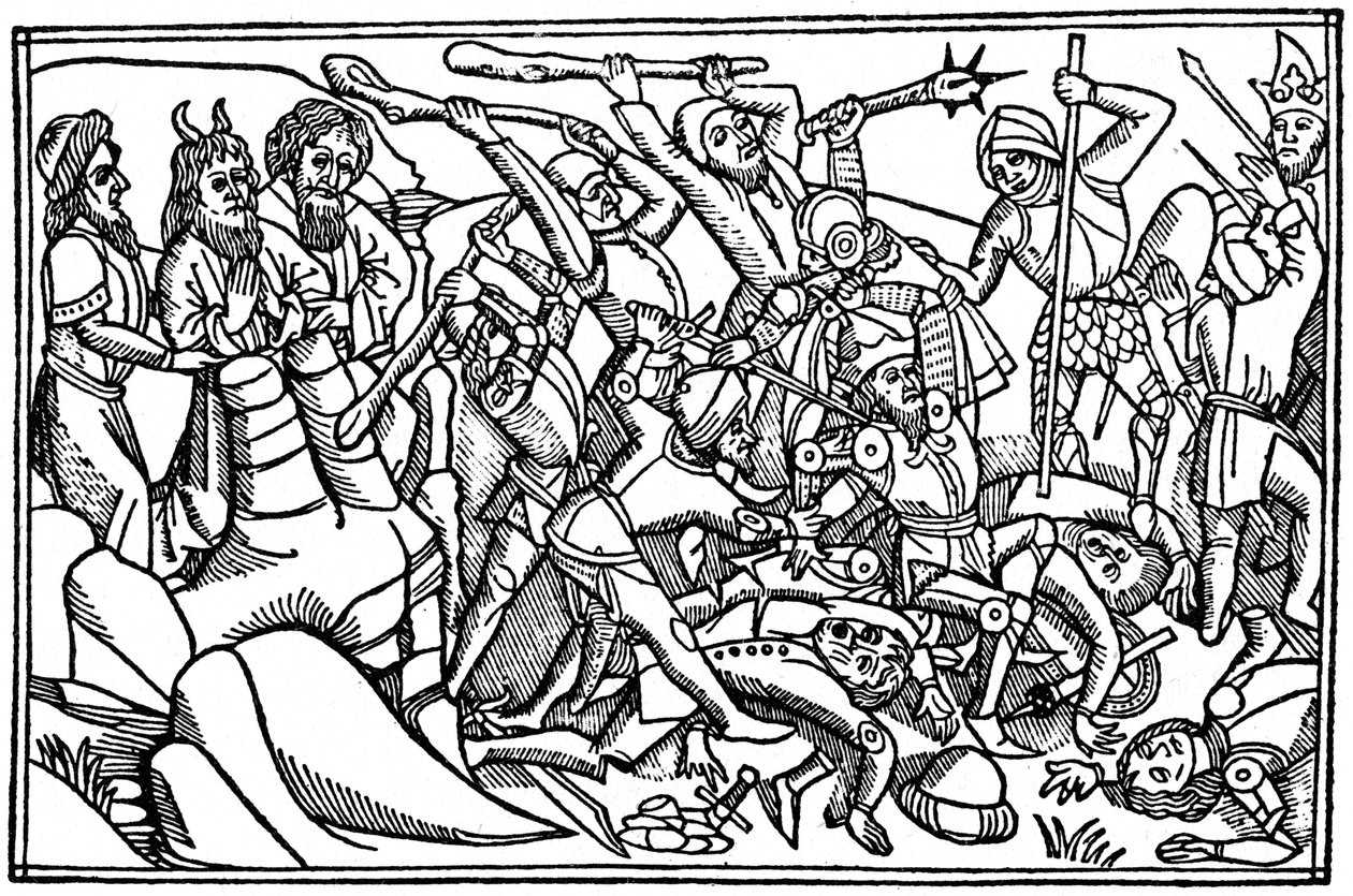Mojžíš se modlí za vítězství Izraele, 1480 1964 od Unbekannt
