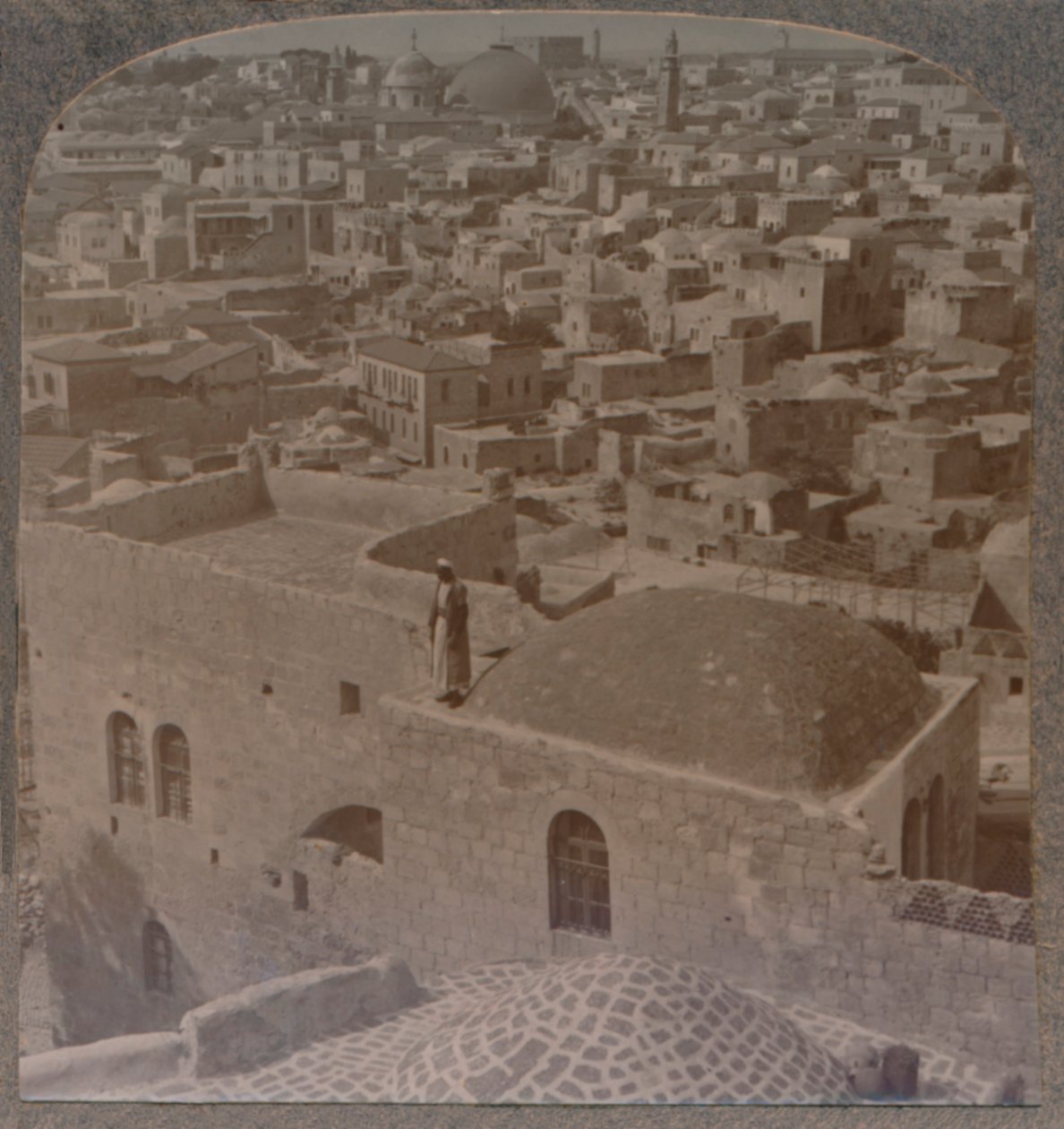 Muslimská čtvrť Jeruzaléma, z anglické školy, c1900 od Unbekannt