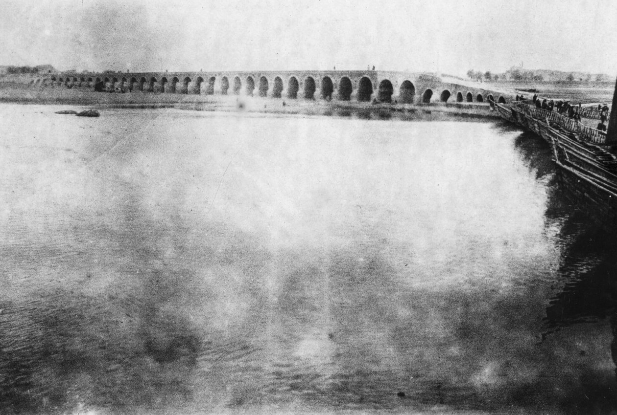 Mosulský most, Mezopotámie, WWI, 1918 od Unbekannt