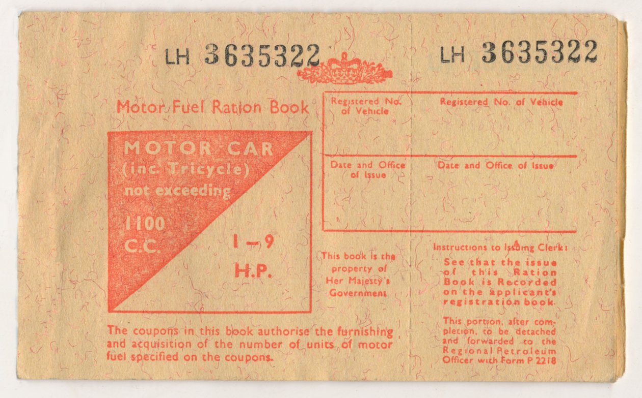 Kniha přídělů motorových paliv, c1973 od Unbekannt