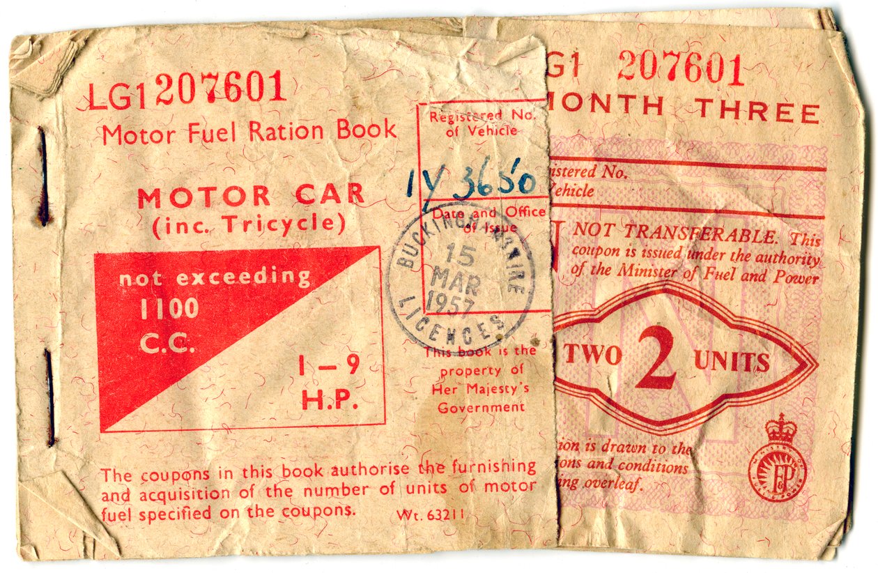 Kniha přídělů motorových paliv, 1957 od Unbekannt
