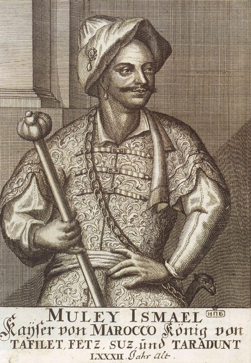 Moulay Ismaïl Ibn Sharif, král Maroka, 1726 od Unbekannt