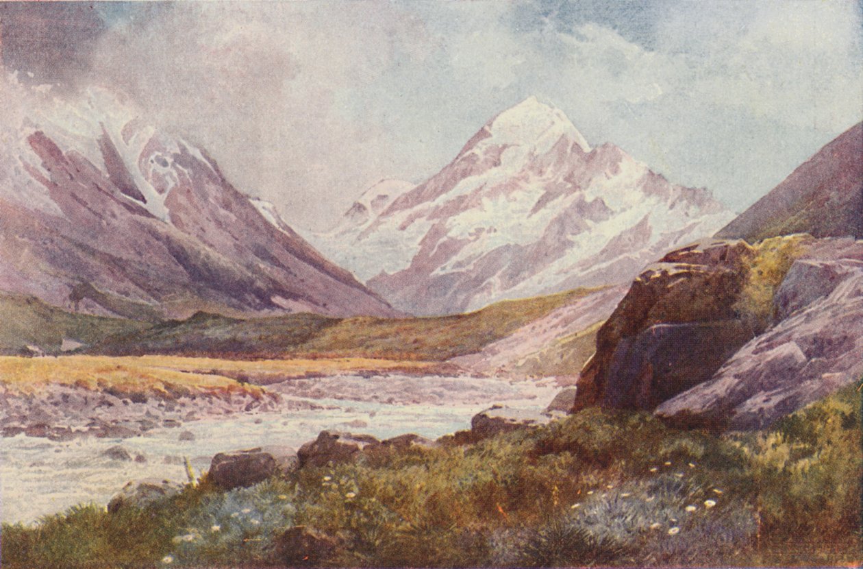 Mount Cook, Nový Zéland, 1923. od Unbekannt
