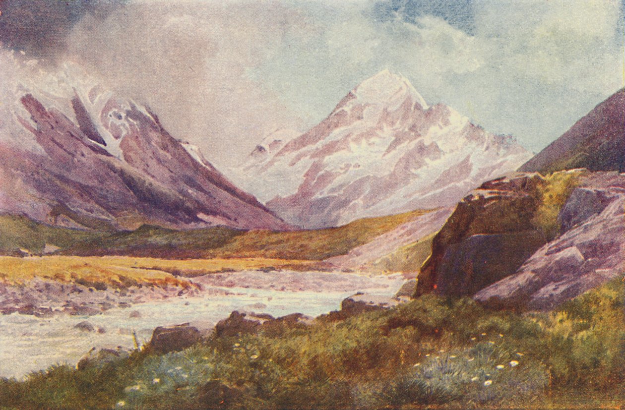 Mount Cook, Nový Zéland, 1924 od Unbekannt