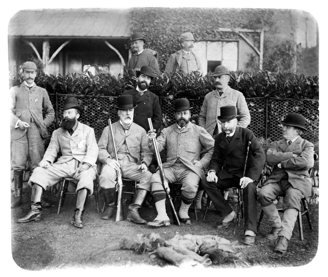 Mount Edgcumbe, skupinová fotografie s Edwardem VII, c1882 od Unbekannt