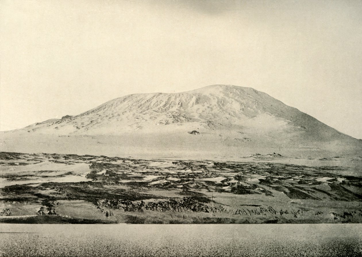 Mount Erebus...The Old Crater on the Left, c1908, 1909. od Unbekannt