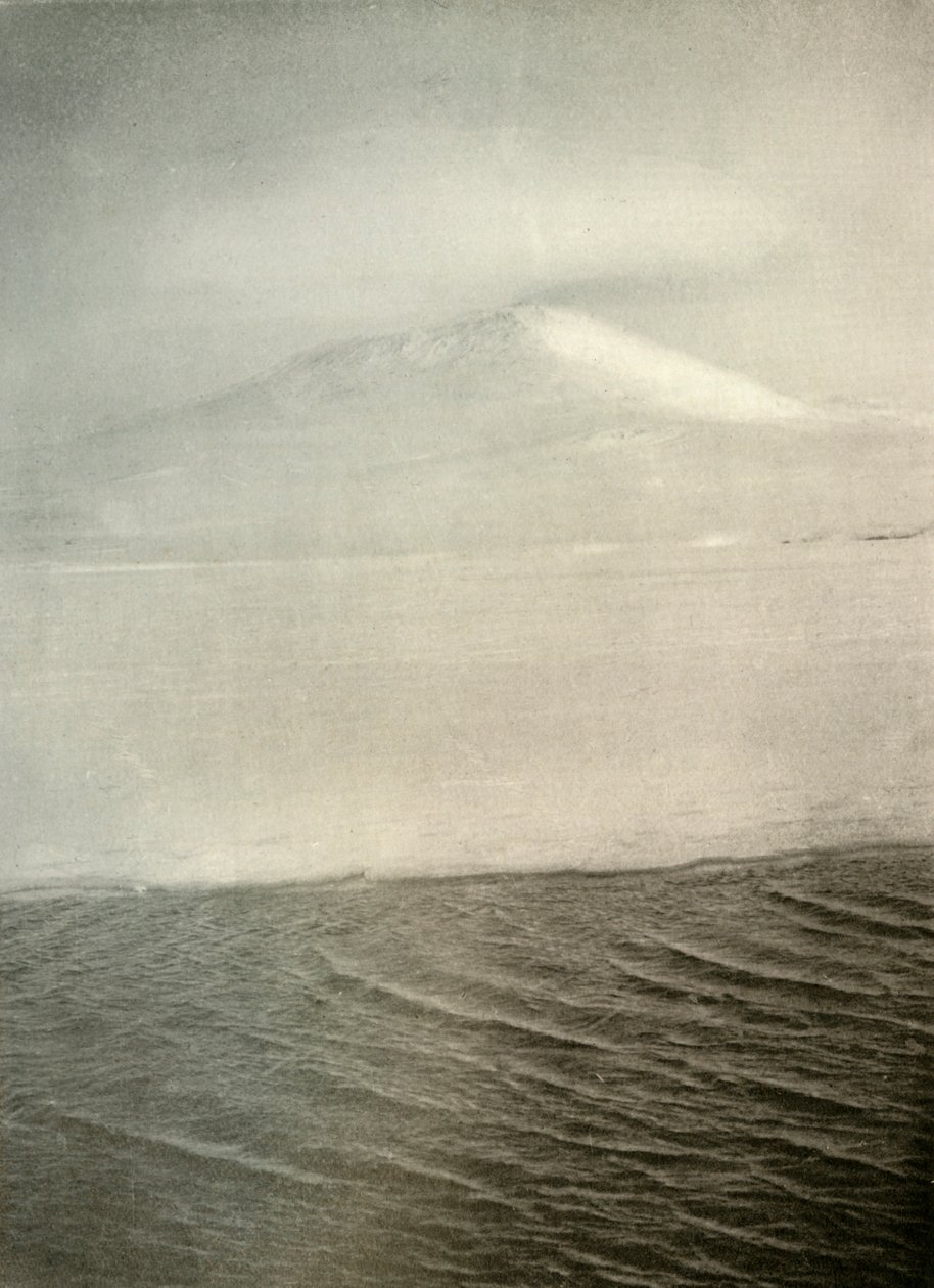 Mount Erebus z ledové nohy, c1908, 1909 od Unbekannt