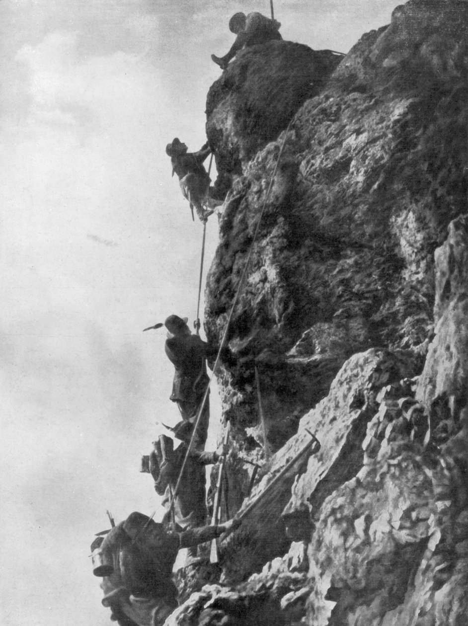 Mount Nero, náhorní plošina Kras, druhá bitva o Isonzo, první světová válka, 1915 od Unbekannt