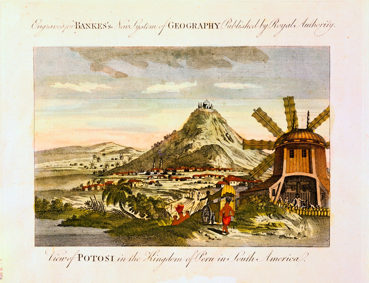 Mount Potosi, Bolívie, c1788. od Unbekannt