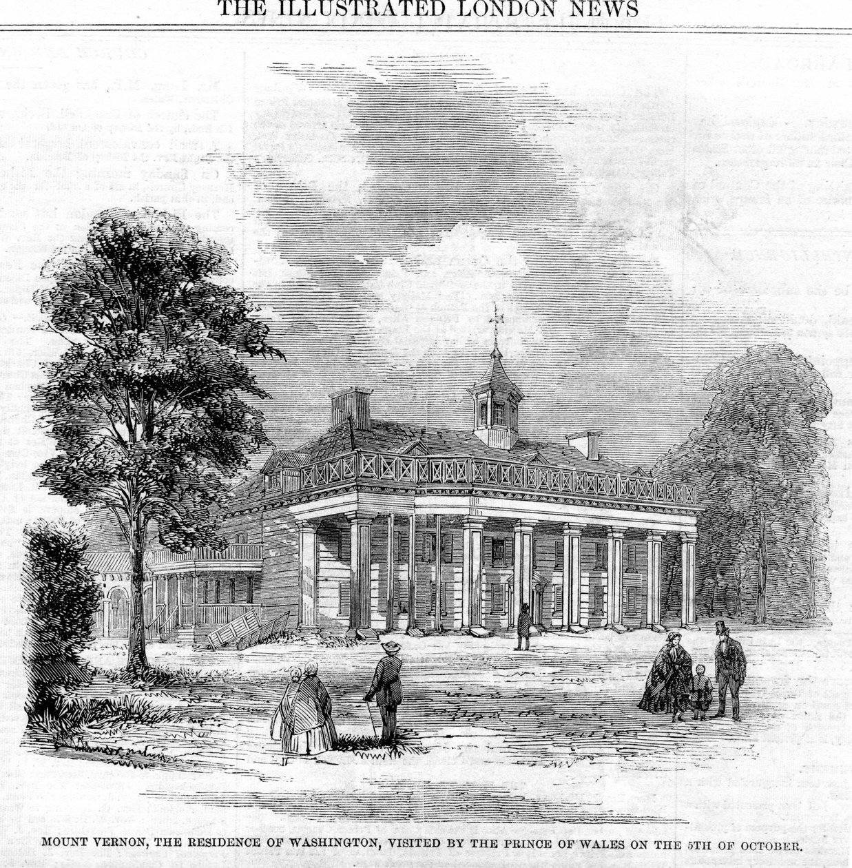 Mount Vernon, rezidence Washingtonu, 19. století od Unbekannt