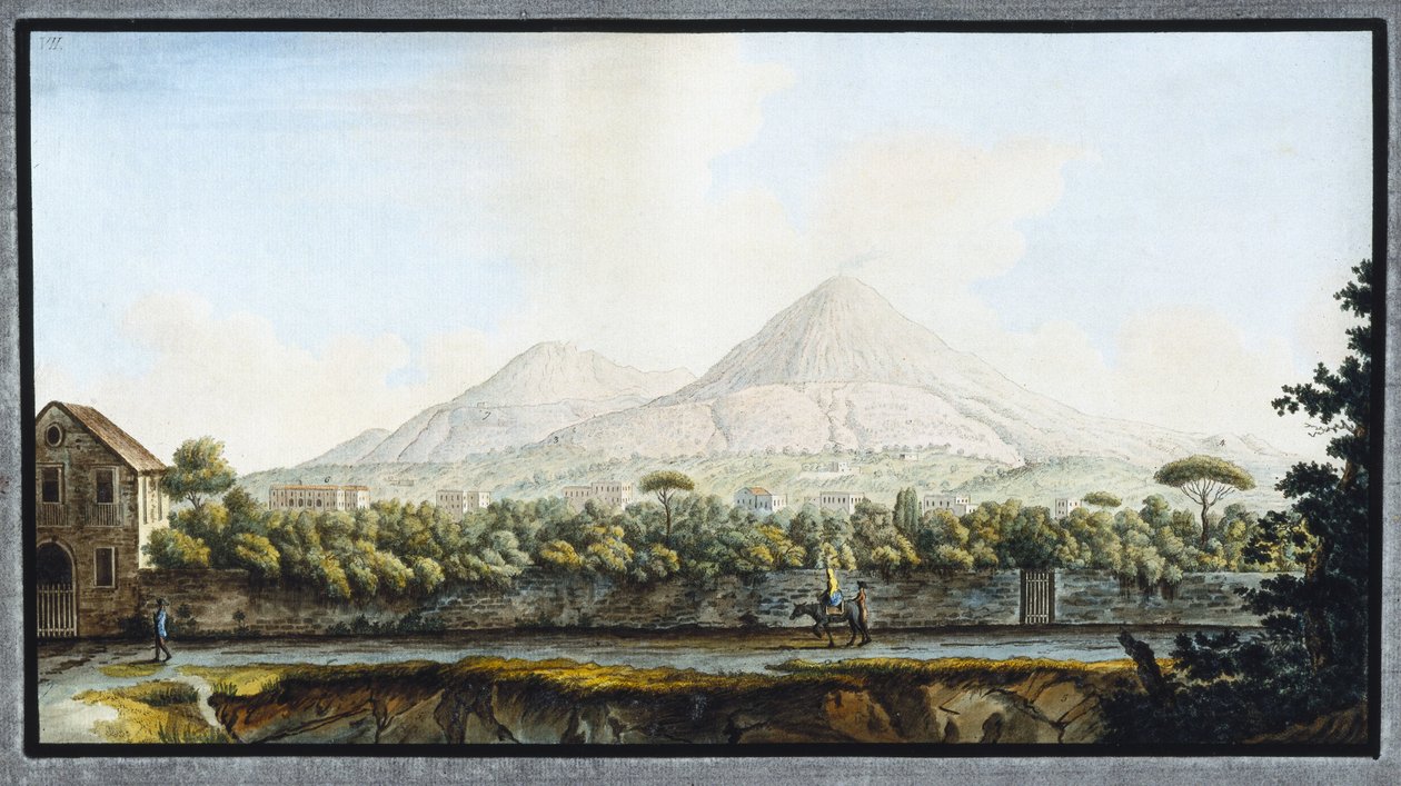 Vesuv, Neapolské království, c 1767 od Unbekannt