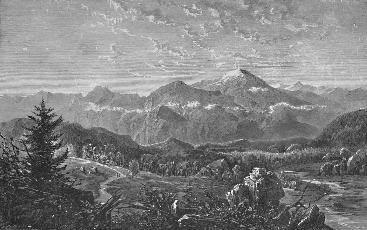 Mount Washington a White Hills, 1883 od Unbekannt
