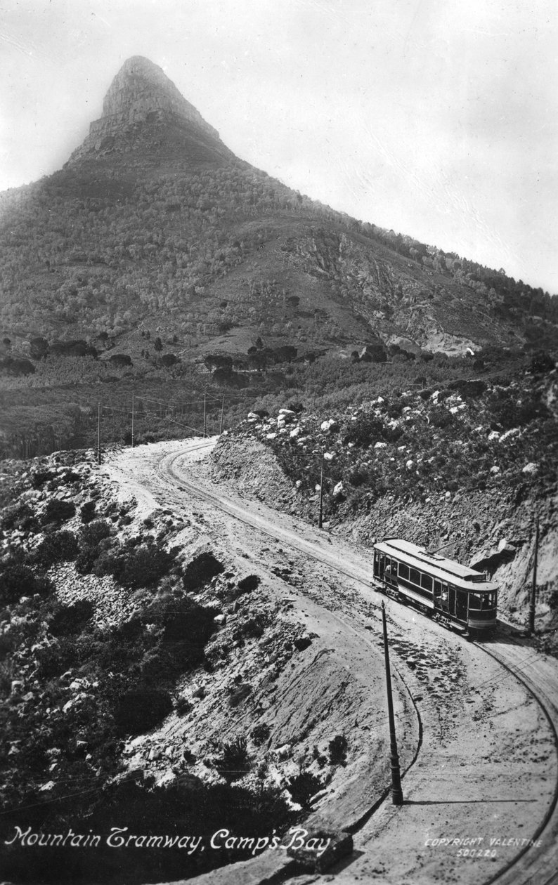 Horská tramvaj, Camps Bay, Kapské Město, Jižní Afrika, 1917 od Unbekannt