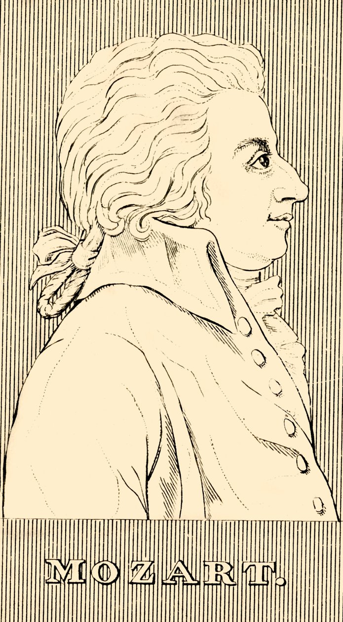 Mozart, 1756-1791, 1830. od Unbekannt