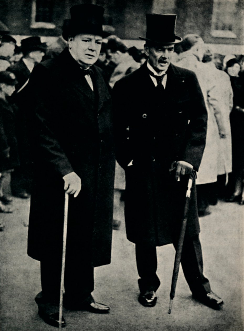 Pan Chamberlain a pan Churchill, 23. února 1940, 1945. od Unbekannt
