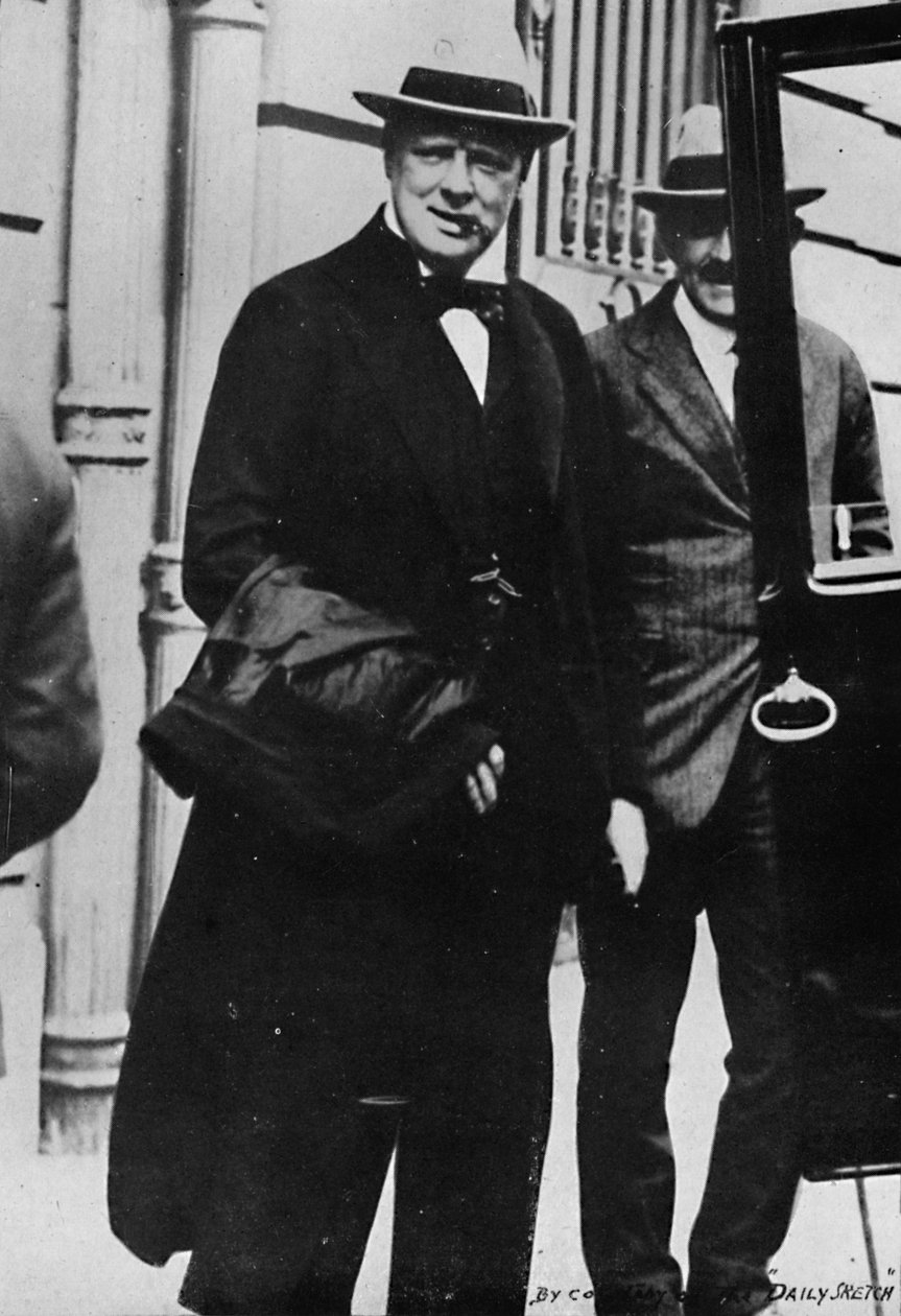 Pan Churchill se zúčastnil mírové konference v Paříži, 1919, 1945 od Unbekannt