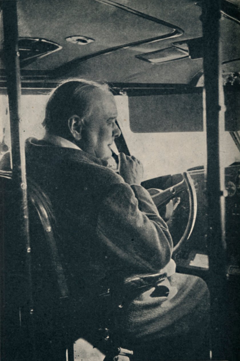Pan Churchill s R.A.F. - u řízení létajícího člunu Berwick, 1942, 1945. od Unbekannt