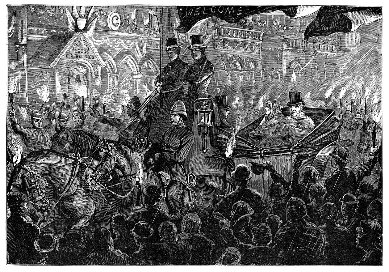 Pan Gladstone v Leedsu, konec 19. století od Unbekannt