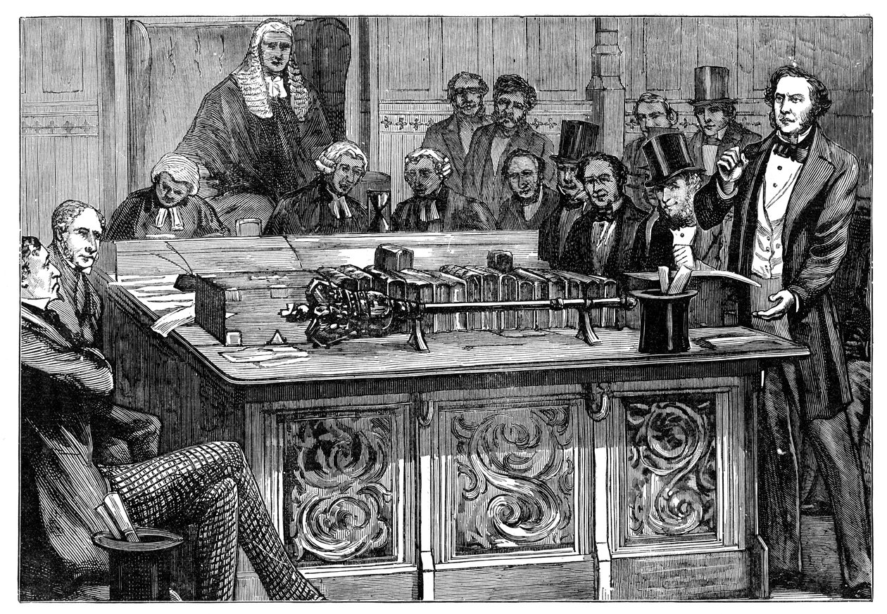 Pan Gladstone útočí na první rozpočet pana Disraelise, 1852 od Unbekannt