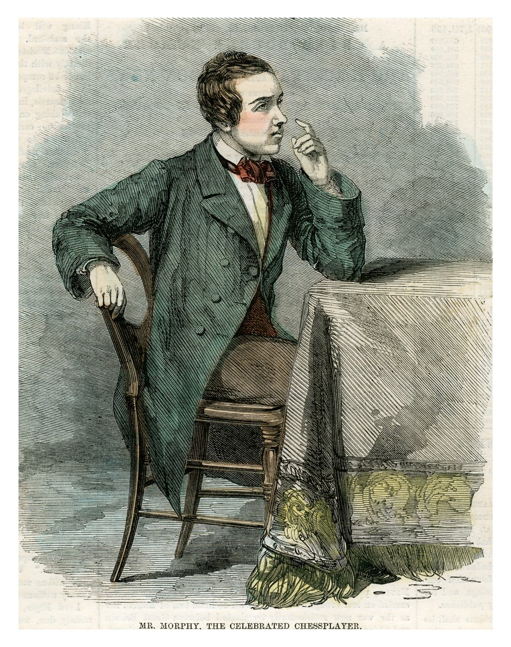 Pan Morphy, slavný šachista, 19. století od Unbekannt
